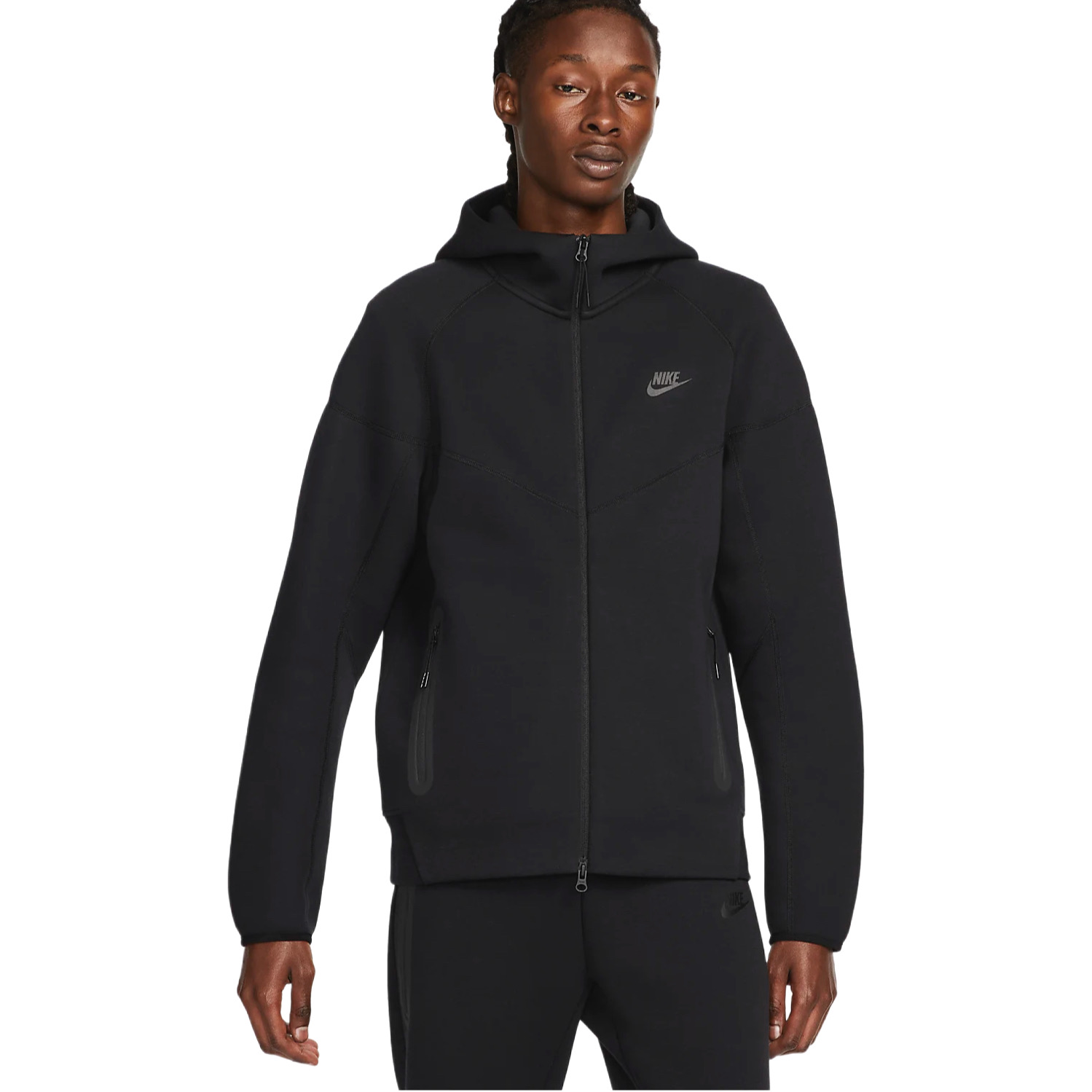 Black zip hoodie nike hotsell