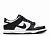 Оригинальные  Dunk Low GS CW1590-100 в расцветке Black White