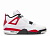 Оригинальные  Air Jordan 4 “Red Cement” 408352-161 в расцветке Red Cement