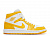 Оригинальные  Air Jordan 1 Mid BQ6472-117 в расцветке White University Gold